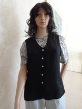 2 pc. Set Ladies Vintage Vest by Rampage Matched Lace Blouse by Basil (#0977) - £23.94 GBP