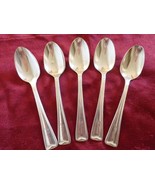 5 Forum Silver-plated Tea Spoons by International S. Co. XII (#0319) - £27.90 GBP