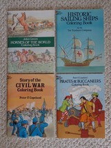 4 Dover Coloring Books from 1977 to 1991 (#1423). - £20.43 GBP