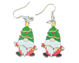 Double Sided Acrylic Christmas Gnome Dangle Earrings - New - $16.99