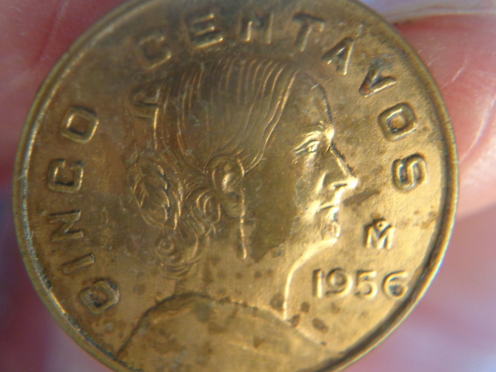 CINCO CENTAVOS M-1956 COIN CUFFLINK (#1141). - $8.99