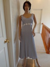 Checkerboard, Blondie &amp; Me, Blue &amp; White Summer Dress Size 9/10 (#1660) - £23.17 GBP