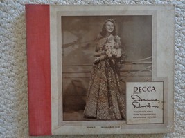 Deanna Durbin Presented by Decca 3 Record Set USA 1939 to 1948 (#2367) - £28.46 GBP