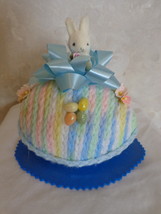 HAND-CRAFTED KNITTED EASTER EGG DECORATION/PIN CUSHION (#1570). - $11.99