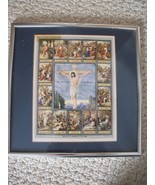 Lithograph of the 14 Stations of the Cross is #410 made in the USA (#0336) - $1,139.78 MXN