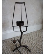 Spider Metal Tea Light Candle Holder Lamp stands 11 ¾ inches tall  (#0268) - £15.79 GBP