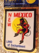 Metallic Peel &amp; Stick New Mexico, Land of Enchantment Decal (#0839) - £9.61 GBP