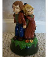 Statue of A Boy &amp; Girl Holding Hands (#0725) - £35.29 GBP