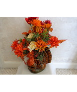 Thanksgiving Turkey Centerpiece adorned with Flowers (#0519) - $30.99