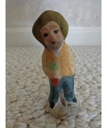 Small 3 3/8-inch-tall Figurine of a Man Carrying Carrots. (#0192) - £11.76 GBP