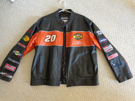 Tony Stewart Leather Jacket Authentic Trackside Apparel #20 Nascar (#307... - £298.91 GBP