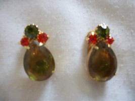 Pair of Vintage Clip-on Pineapple Shaped Earrings. (#0168) - $25.99