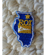 Small “ROI” Stitch-On PATCH in the Shape of ILLINOIS” (0900). - $9.99