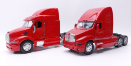 Peterbilt Red Semi Trucks Hauler Diecast Model 1:32 Scale Lot 2 - £25.25 GBP