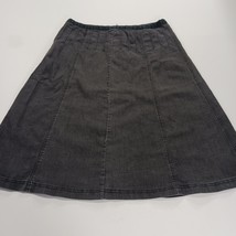 Larry Levine Stretch RN103715 Women's 12 (31×26) Black Cotton Blend A-Line Skirt image 10