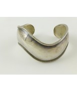 Wavy CUFF BRACELET in Sterling Silver - Vintage MEXICO - 23.0 grams - FREE SHIP - $90.00