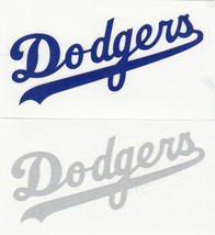 REFLECTIVE Los Angeles Dodgers script decal sticker up to 12 inches LA - $6.43+