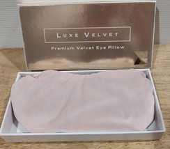 Premium Pink Velvet Eye Pillow Lavender Aromatherapy Mask - £15.12 GBP
