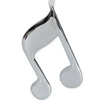 Yankee Candle~Silver~Double 8th~Ornament~Musical Note~Music~Instrument~4... - £4.53 GBP