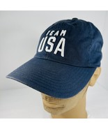 Team USA Olympics Navy Blue Baseball Hat Cap Adjustable 3D Embroidered - £23.89 GBP