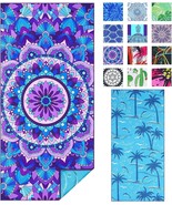 Microfiber Sand Free Beach Towel Thin Quick Dry Super Absorbent Large Li... - £14.98 GBP