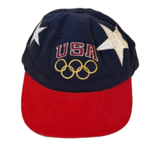 Vintage USA Olympics Hat Champion Cap 1996 Atlanta Michael Johnson Snapb... - £22.92 GBP