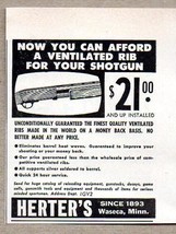 1957 Print Ad Herter&#39;s Ventilated Rib for Shotgun Waseca,MN - £6.57 GBP