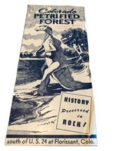 PETRIFIED FOREST Vintage Brochure History Preserved By Rock Dinosaurs 1960s  - £7.92 GBP