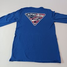 Columbia PFG Men's Blue Cotton Long Sleeve Crewneck Graphic T-Shirt Size Small image 11