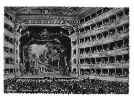 Milan Italy Milano La Scala Opera House Interior Glossy Real Photo Postcard 4X6 - £4.39 GBP