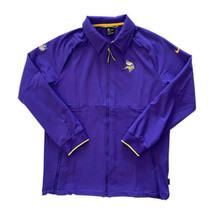 Nike Men&#39;s Minnesota Vikings Therma Full Zip On Field Jacket Purple L MS... - $94.79