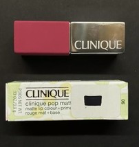 Clinique Pop Matte Lip Colour + Primer - # 06 ROSE POP Lipstick Full Size/0.13oz - £15.93 GBP