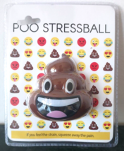 NEW Toysmith Poo Stressball Poop Emoji  Squeezable Fun Gift - £7.90 GBP