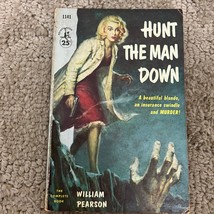 Hunt the Man Down Mystery Paperback book by William Pearson Pocket Book 1956 - £9.55 GBP