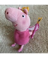 Ty Peppa Pig Pink Princess Wings Wand Gold Crown Beanie Baby Plush Toy - $10.13 CAD
