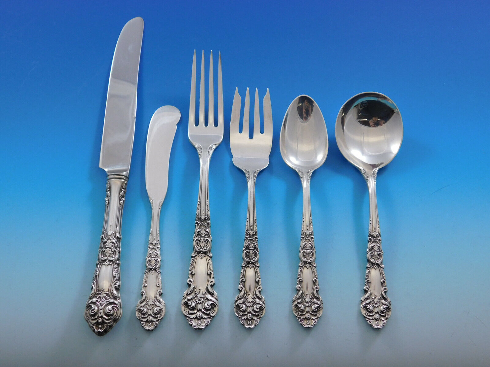 French Renaissance by Reed & Barton Sterling Silver Flatware Service 59 pcs Rare - $3,613.50