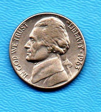 Primary image for 1963 D Jefferson Nickel - Light Wear Very Good condition