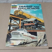1964 The How And Why Wonder Book Of Trains And Railroads Illustrated Book - £19.92 GBP