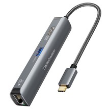 USB C Hub 4K 60Hz Ethernet HDMI,CableCreation USB C Hub Multiport Adapter,1Gbps  - £50.11 GBP