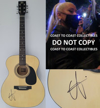 Christina Aguilera signed acoustic guitar, Genie in a Bottle COA Proof a... - £949.62 GBP