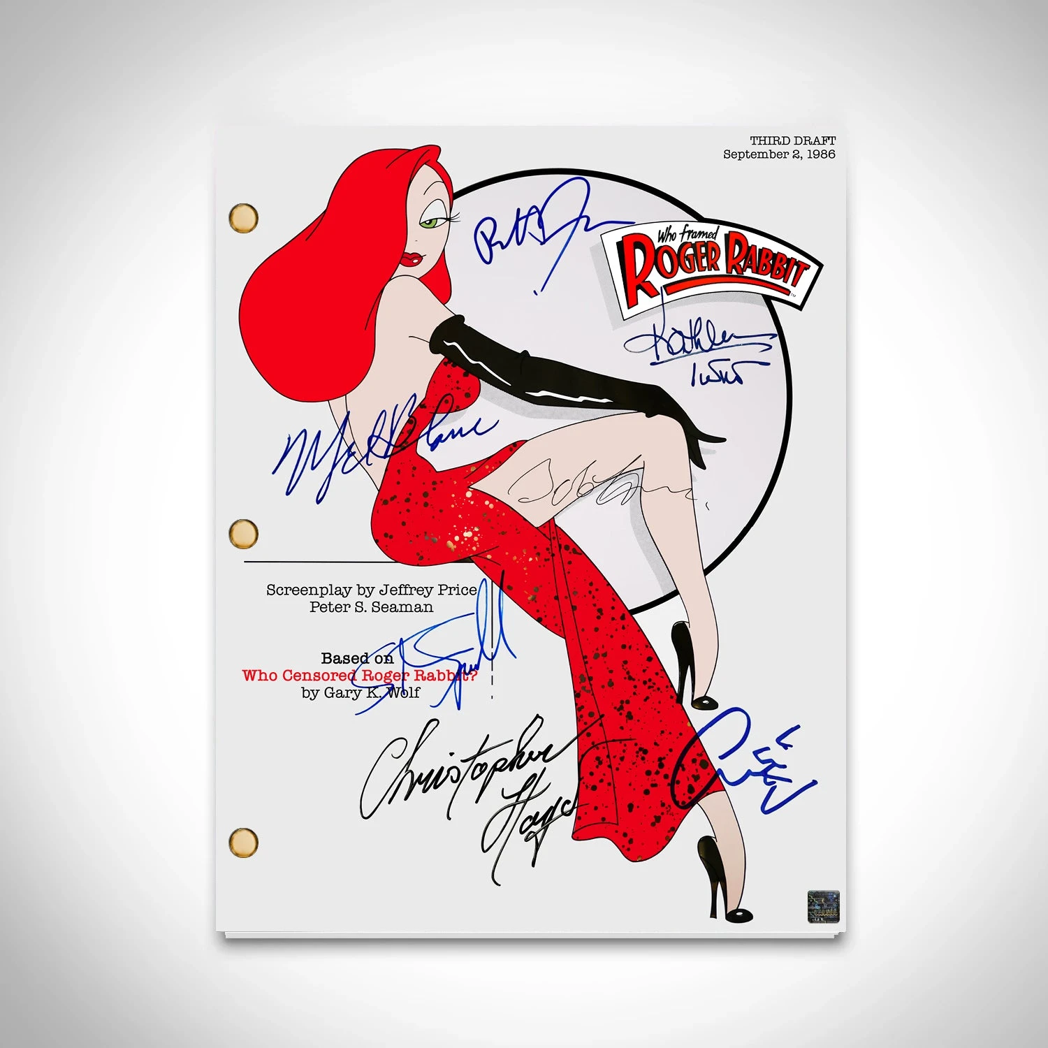 Who Framed Roger Rabbit Script Limited Signature Edition - $120.73