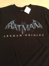 Batman Arkham Men&#39;s Shirt Origins Black 100% Cotton T-Shirt Size Medium ... - $14.85