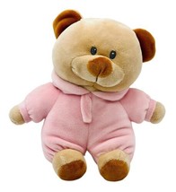 Ty Pluffies PJ Bear Pink Plush Teddy Stuffed Animal Pajamas 6 inch 2021 - £11.69 GBP