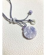 Natural Type A Jade purple Sunflower Bag charm - $70.00