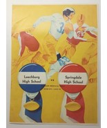 1952 Leechburg Blue Devils PA vs Springdale PA High School Football Prog... - £9.40 GBP