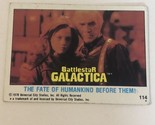 BattleStar Galactica Trading Card 1978 Vintage #114 Lorne Greene - £1.54 GBP