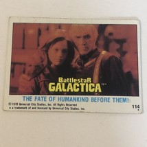 BattleStar Galactica Trading Card 1978 Vintage #114 Lorne Greene - £1.54 GBP