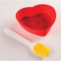 Heart Cake Mold &amp; Brush - £2.39 GBP