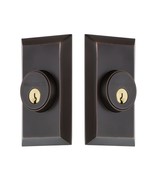 Nostalgic Warehouse 703967 Studio Plate Double Cylinder Deadbolt in Time... - $235.99