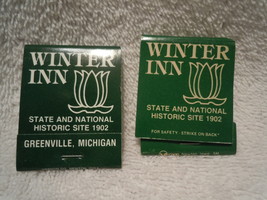 Motel Match Books Winter Inn Greenville Michigan - $8.99